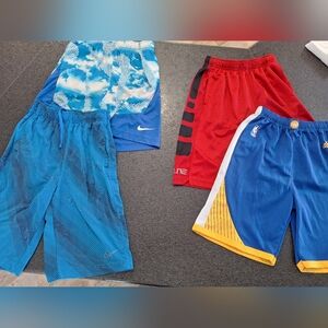 Nike Kids Shorts Pack — Blue, Red, Yellow